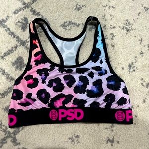 Rainbow leopard print PSD womens boxer shorts. Size Medium. Worn lightly